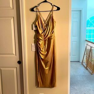 Gold Cocktail Dress
